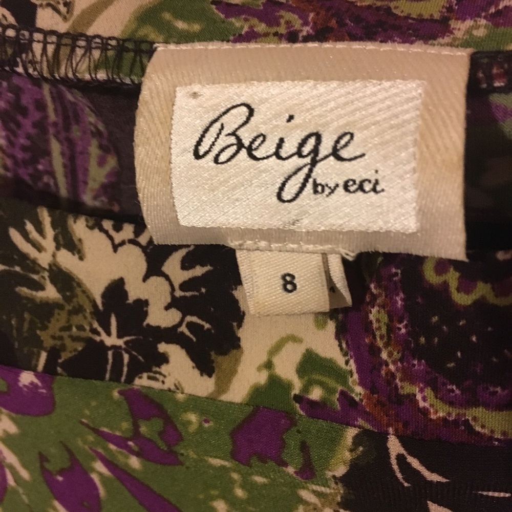 Fun Floral Pattern Size 8 Dress